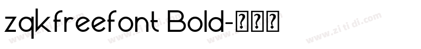 zqkfreefont Bold字体转换